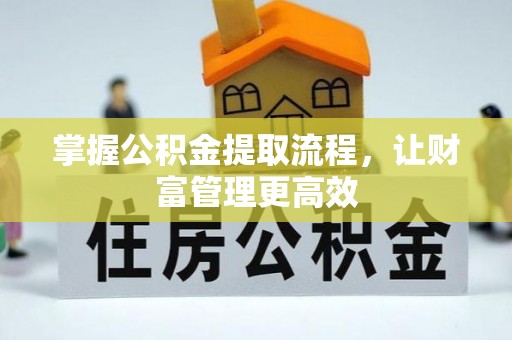 娄底掌握公积金提取流程，让财富管理更高效
