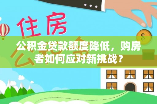 娄底公积金贷款额度降低，购房者如何应对新挑战？