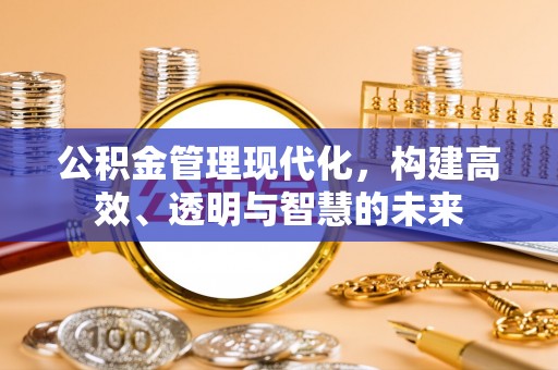 娄底公积金管理现代化，构建高效、透明与智慧的未来