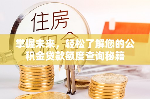 娄底掌握未来，轻松了解您的公积金贷款额度查询秘籍