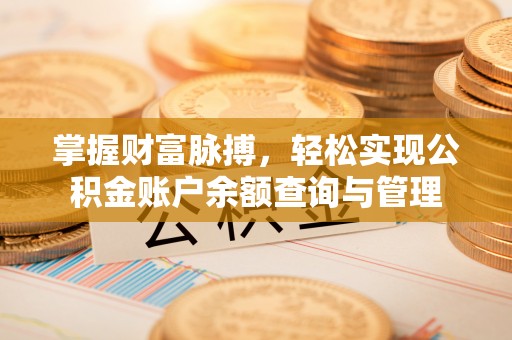娄底掌握财富脉搏，轻松实现公积金账户余额查询与管理