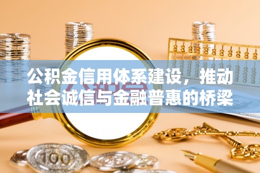 娄底公积金信用体系建设，推动社会诚信与金融普惠的桥梁