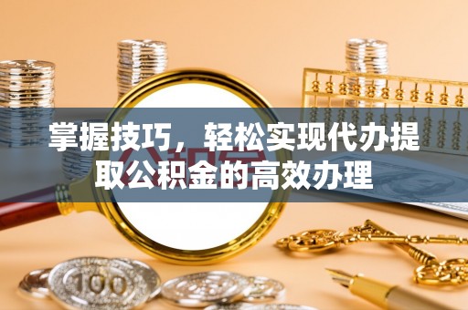 娄底掌握技巧，轻松实现代办提取公积金的高效办理