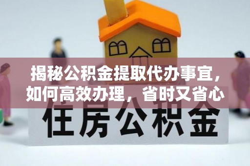 娄底揭秘公积金提取代办事宜，如何高效办理，省时又省心？