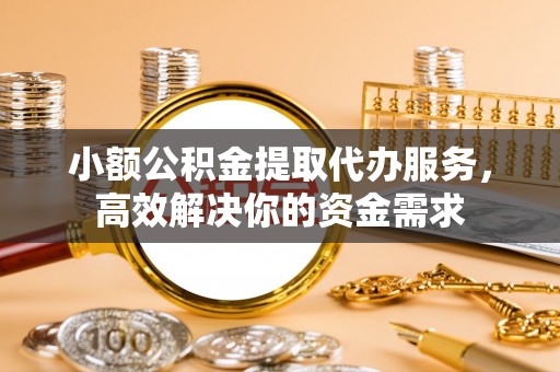 娄底小额公积金提取代办服务，高效解决你的资金需求