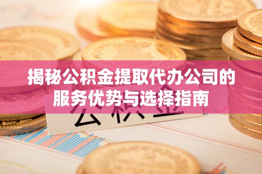 娄底揭秘公积金提取代办公司的服务优势与选择指南