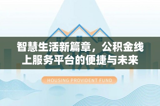 娄底智慧生活新篇章，公积金线上服务平台的便捷与未来