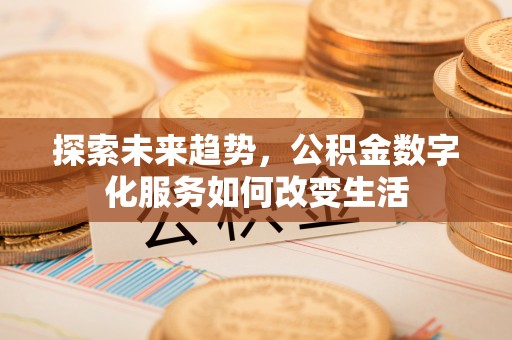 娄底探索未来趋势，公积金数字化服务如何改变生活