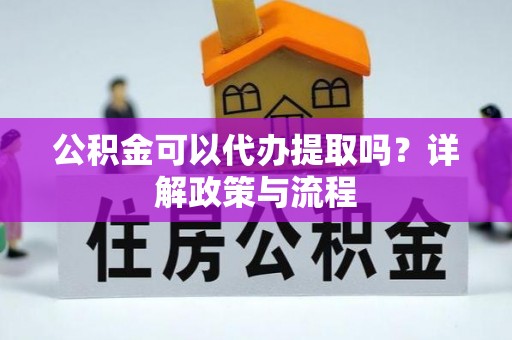 娄底公积金可以代办提取吗？详解政策与流程