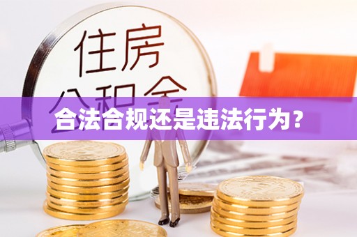 娄底合法合规还是违法行为？