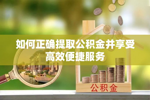 娄底如何正确提取公积金并享受高效便捷服务