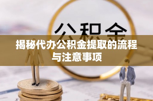 娄底揭秘代办公积金提取的流程与注意事项