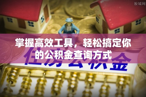 娄底掌握高效工具，轻松搞定你的公积金查询方式